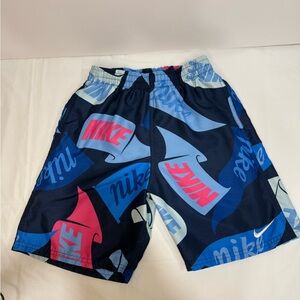 Nike Navy and Pink Athletic Shorts